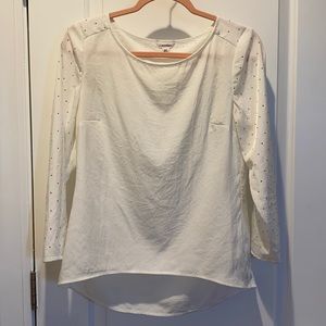 Calvin Klein White/Creme with Gold Embellishments